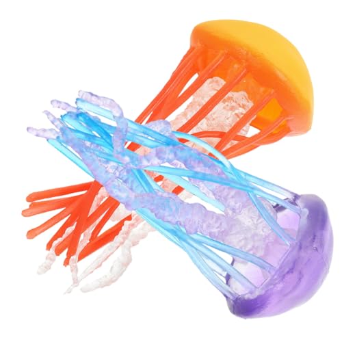 DRESSOOS 2 Stück Quallenmodell Spielzeug Tiermodelle Quallen Dekoration Quallen Spielzeug Quallenfiguren Modell Wasserlebewesen Modell Aquarium Simulation Quallen Tierspielzeug von DRESSOOS