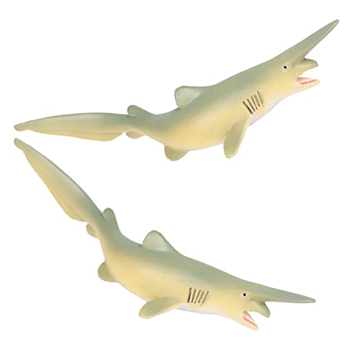 DRESSOOS 2 Stück Simulation Kuss Hai B Spielzeug Kinderspielzeug Die Tiermodelle Tiere Kleiner Hai Dekoration Hai Kognitives Modell Haifigur Kleine Haifiguren Spielzeughai PVC von DRESSOOS