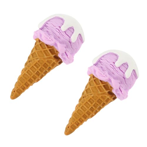 DRESSOOS 2 Stück Simulierte Eiscremeform, Eiscreme Spielzeug, Rollenspiel Spielzeug, Künstliches, Lebensmittelspielzeug, Realistisches Dessert, Gefälschte Eistüte, Spielzeug, Dessertladen DRESSOOS 2 Stück Simulierte Eiscremeform, Eiscreme Spielzeug, Rollenspiel Spielzeug, Künstliches, Lebensmittelspielzeug, Realistisches Dessert, Gefälschte Eistüte, Spielzeug, Dessertladen von DRESSOOS