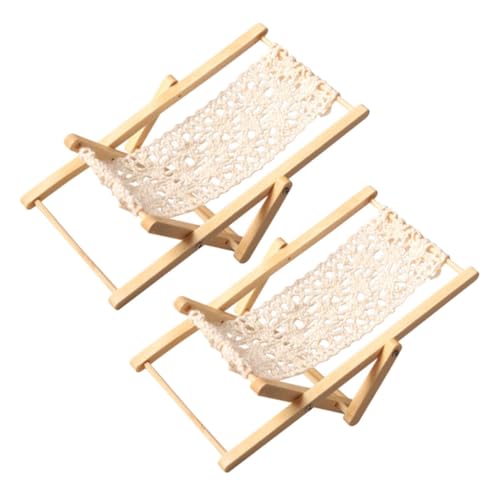 DRESSOOS 2 Stück Simulierter Strandstuhl, Modell, Mini Liegestuhl, Miniatur Klappstühle, Mini Hausdekoration, Klappbarer Miniatur Loungesessel, Miniatur Loungesessel, Modell, Miniatur DRESSOOS 2 Stück Simulierter Strandstuhl, Modell, Mini Liegestuhl, Miniatur Klappstühle, Mini Hausdekoration, Klappbarer Miniatur Loungesessel, Miniatur Loungesessel, Modell, Miniatur von DRESSOOS