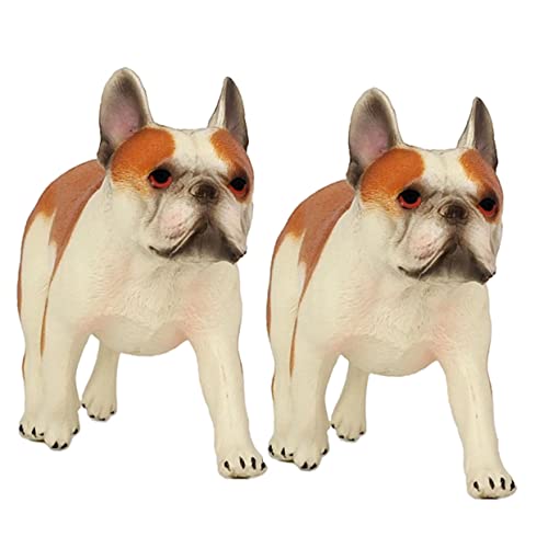 DRESSOOS Spielzeug Für Hunde Kleine Hund Dekorationsfigur Stehender Welpen Modell Cartoon Hund Figur Zierliche Hundekunst Für Kinderzimmer Und Wohnbereich Kuscheltiere Hunde von DRESSOOS