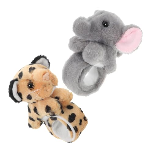 DRESSOOS 2 Stück Tierarmband Schnapparmbänder, Kinderarmband, Schlagarmbänder, Partygeschenke, Party Schnappschüsse, Tier Schlagarmbänder, Armband Für Kinder, Schlagarmbänder, Große von DRESSOOS