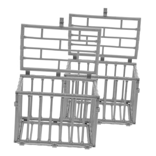 DRESSOOS 2 Stück Tierzaun Modell, Actionfigur Käfig Modell, Miniatur Requisite, Actionfigur Käfig Dekoration, Kleiner Actionfigur Käfig, Mini Käfig, Mini DIY Werkzeug, Käfig Modelle, Käfig DRESSOOS 2 Stück Tierzaun Modell, Actionfigur Käfig Modell, Miniatur Requisite, Actionfigur Käfig Dekoration, Kleiner Actionfigur Käfig, Mini Käfig, Mini DIY Werkzeug, Käfig Modelle, Käfig von DRESSOOS