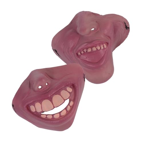 DRESSOOS 2 Stücke Erwachsene Halloween Halbmaske Nase Lustige Karneval Kostüme Masken Für Partys Und Veranstaltungen von DRESSOOS