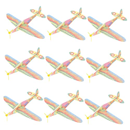 DRESSOOS dekorierte Spielzeugflugzeuge für Jungen und Mädchen 20 Stück Segelflugzeuge für Jungen und Mädchen pädagogisches fliegendes Spielzeugflugzeug für den Außenbereich von DRESSOOS