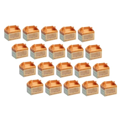 DRESSOOS 20 Stück Boxen Party Geschenkboxen Miniatur Szenenmodell Mini Hausdekor Zubehör Papierspielzeug von DRESSOOS