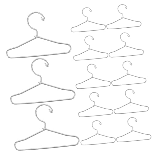DRESSOOS 20 Stück Mini Kleiderbügel, Miniatur Kleiderbügel Für Puppenkleidung, Mini Puppenkleiderbügel, Puppenkleiderbügel, Metall Puppenkleiderbügel, Puppenkleiderbügel, Puppenrock DRESSOOS 20 Stück Mini Kleiderbügel, Miniatur Kleiderbügel Für Puppenkleidung, Mini Puppenkleiderbügel, Puppenkleiderbügel, Metall Puppenkleiderbügel, Puppenkleiderbügel, Puppenrock von DRESSOOS