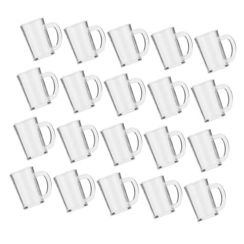 DRESSOOS 20 Stück Puppenhausbecher, Miniatur Bierkrüge, Wasser Miniaturbecher, Kleine Hausornamente, Foto Requisiten, Kleine Bierbecher, Heimdekoration, Dekorative Miniaturbecher, von DRESSOOS