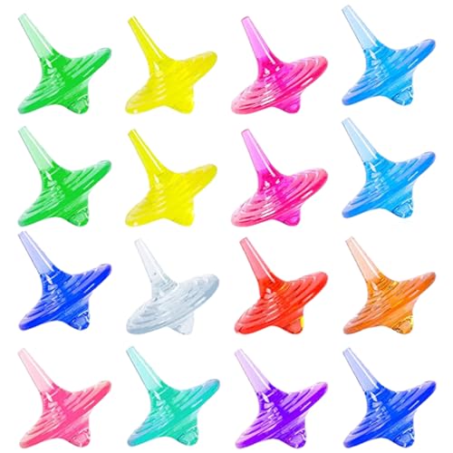 DRESSOOS 20 Stück Rotierende Edelsteinspielzeuge, Rotierende Spielzeuge Für Kinder, Kinderspielzeug, Kinderkreiselspielzeug, Rotierende Kreisel, Acryl Kreiselspielzeug, Kinderspielzeug Aus von DRESSOOS
