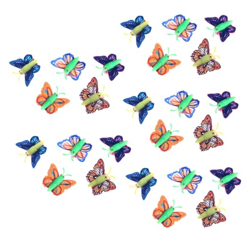 DRESSOOS 20 Stück Schmetterlingsauto Spielzeug Zurückziehbares Aufziehspielzeug Angetriebenes Schmetterlingsspielzeug Simulation Schmetterlinge Auto Push Go Auto Spielzeug von DRESSOOS