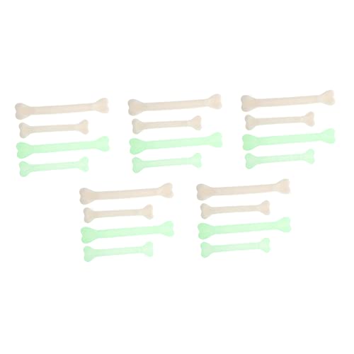 DRESSOOS 20st Leuchtende Knochen Halloween-Dekoration Partydekoration Halloween-schädeldekoration Halloween-baumschmuck Gefälschter Schlangenstreich Fröhliches Halloween-Banner Plastik von DRESSOOS