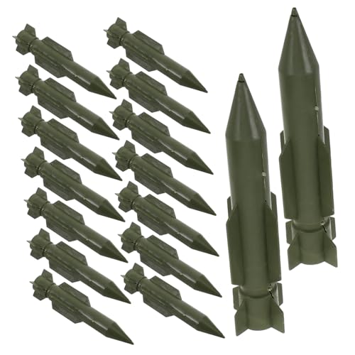 DRESSOOS 20st Raketenmodell Raketenspielzeug Raketenwerfer Für Raumschiff Kleine Kerle Raketenfliegendes Raketenschieß Raketenbausteine x Plastik Green von DRESSOOS