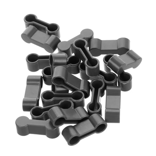 DRESSOOS 20st Schnalle Für Eisenbahngleise Auto Zugtisch Schienenverbinder Eisenbahnspielzeug Zug Spielzeug Spuren Anschlüsse Zugverbinder Für Jugendliche Gleisanlagen Plastik Dark Grey von DRESSOOS