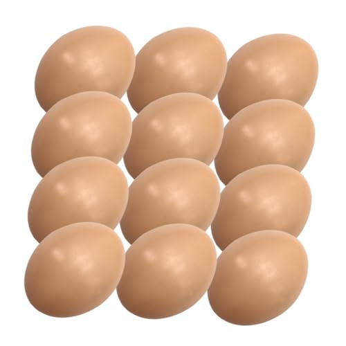 DRESSOOS Deko 20st Simulierte Eier Osteren Nachgeahmte Eier Gefälschte Eier Gefälschte Hühnereier Eier Aus Holz Hühnereiholz Bruteier Handwerkliche Malerei Pp Multifunktion von DRESSOOS