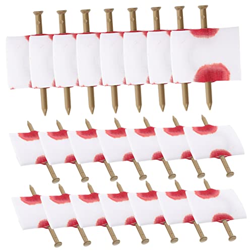 DRESSOOS 22 Stücke Nagel Durch Finger Halloween Gefälschte Nägel Durch Finger Requisiten DRESSOOS 22 Stücke Nagel Durch Finger Halloween Gefälschte Nägel Durch Finger Requisiten von DRESSOOS
