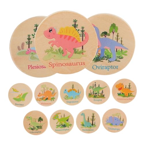 DRESSOOS Stück Teiliges Dinosaurier Memory aus Holz für Fördert Kognitive Fähigkeiten und Konzentration Pädagogisches Lernspielzeug für Kleinkinder im Vorschulalter DRESSOOS Stück Teiliges Dinosaurier Memory aus Holz für Fördert Kognitive Fähigkeiten und Konzentration Pädagogisches Lernspielzeug für Kleinkinder im Vorschulalter von DRESSOOS
