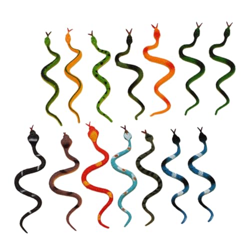 DRESSOOS Spielzeuge 24st Kleine Schlange Modell Spielzeug Party-schlangenfigur Simulation Schlange Simulationsschlange Schlangenmodell Realistische Neuartiges Tier Unheimlich PVC Modelle von DRESSOOS