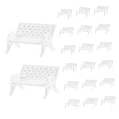 DRESSOOS 25 Stück Parkstuhl Dekoration, Mini Schmuck, Mini Bank Spielzeug, Mini Stuhl Spielzeug, Miniatur Möbelmodell, Mini, Bank Miniaturen, Mini Bank Modell, Bank Spielzeug, Mini von DRESSOOS