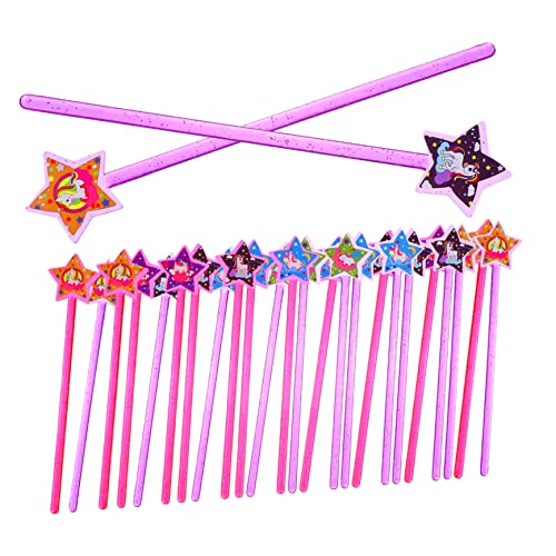 DRESSOOS 25 Stück Spielzeug Handheld Fairy Stage Performance Zauberstab Spielzeug Sternfee Stäbe Sternförmige Feenstäbe Elegante Fee Dekorative Fee Party Requisiten Kinderspielzeug von DRESSOOS