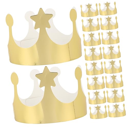 DRESSOOS 25st Faltbarer Kronenhut Krone Partyhut Partyartikel Für Geburtstagsdekoration Kinderkronen Zum Dekorieren Geburtstagsbanner Geburtstagskrone Geburtstag Topper Papier Golden DRESSOOS 25st Faltbarer Kronenhut Krone Partyhut Partyartikel Für Geburtstagsdekoration Kinderkronen Zum Dekorieren Geburtstagsbanner Geburtstagskrone Geburtstag Topper Papier Golden von DRESSOOS