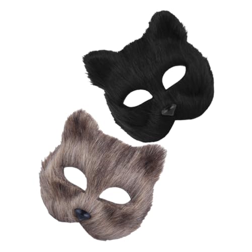DRESSOOS 2St Fuchs Maske Hundemaske Masken Halloween-Kostüm für Männer Maske reinigen UV-Maske halloween accessories zubehör halloween Halloween-Maske Maskerade-Maske für Frauen Flanell DRESSOOS 2St Fuchs Maske Hundemaske Masken Halloween-Kostüm für Männer Maske reinigen UV-Maske halloween accessories zubehör halloween Halloween-Maske Maskerade-Maske für Frauen Flanell von DRESSOOS