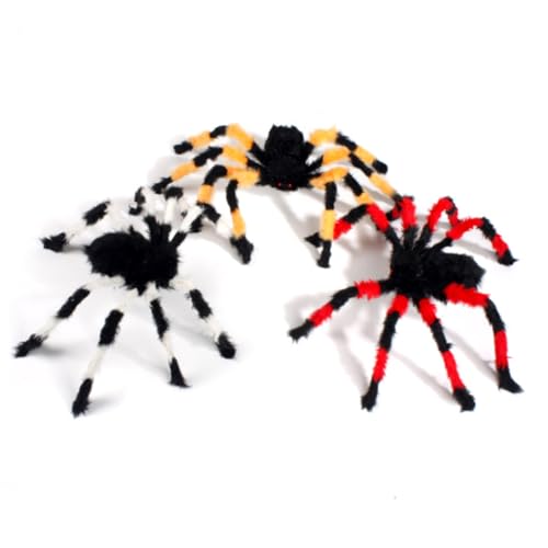 DRESSOOS 2st Halloween-spinne Gefälschte Spinnenstütze Plüschspinne Lebendige Spinne Halloween Gefälschte Spinne Realistische Spinne Riesenspinne Spielzeuge Künstlich Dekorative Gegenstände von DRESSOOS