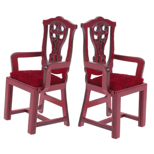 DRESSOOS 2st Puppenhausstuhl Puppenhausmöbel Puppenstubenbücher Miniaturen Zubehör Für Babypuppen Puppenhochstuhl Miniatur-stuhlmodell Winzige Möbel Puppenhaus-badezimmerschrank Hölzern Rot DRESSOOS 2st Puppenhausstuhl Puppenhausmöbel Puppenstubenbücher Miniaturen Zubehör Für Babypuppen Puppenhochstuhl Miniatur-stuhlmodell Winzige Möbel Puppenhaus-badezimmerschrank Hölzern Rot von DRESSOOS
