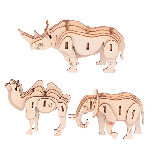 DRESSOOS 3 STK Tier Puzzle Puzzle laubsägen für Bastelspielzeug Holzspielzeug Tier Camel Puzzle Puzzlematte puzzlekleber Simulation von Tierrätseln 3D-Puzzle aus Holz DRESSOOS 3 STK Tier Puzzle Puzzle laubsägen für Bastelspielzeug Holzspielzeug Tier Camel Puzzle Puzzlematte puzzlekleber Simulation von Tierrätseln 3D-Puzzle aus Holz von DRESSOOS