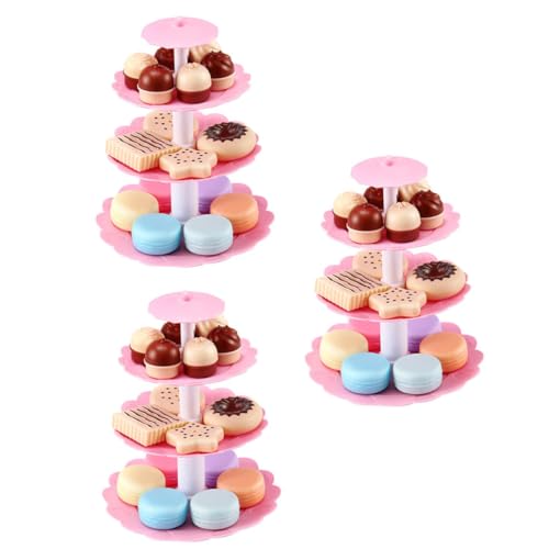 DRESSOOS 3 Sets Kinderspielhaus-Spielzeug, Simuliertes Dessert-Party-Spielzeug DRESSOOS 3 Sets Kinderspielhaus-Spielzeug, Simuliertes Dessert-Party-Spielzeug von DRESSOOS