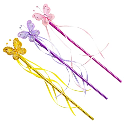 DRESSOOS Sichere Robuste Feenstäbe Für Jungen Und Mädchen 3 Stück Bunte Schmetterlinge Für Partys DRESSOOS Sichere Robuste Feenstäbe Für Jungen Und Mädchen 3 Stück Bunte Schmetterlinge Für Partys von DRESSOOS