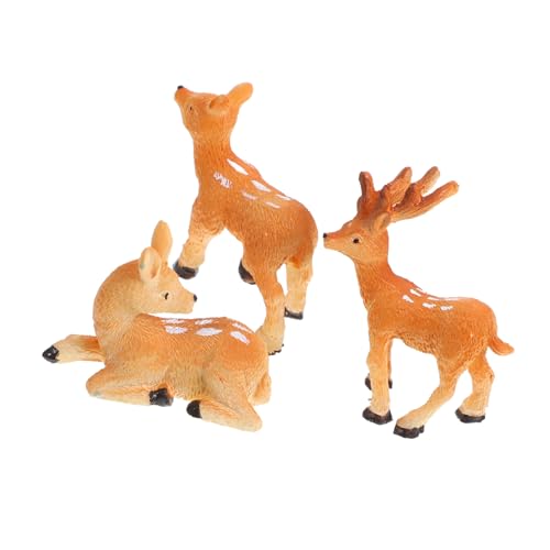 DRESSOOS 3 Stück Kleine Hirschfigur, Gartendeko, Hirschfigur, Baum, Hängender Hirsch, Deko, Kunstharz, Bonsai Hirsch, Kunstharz, Bonsai, Simulationshirsch, Kleines Hirschornament, DRESSOOS 3 Stück Kleine Hirschfigur, Gartendeko, Hirschfigur, Baum, Hängender Hirsch, Deko, Kunstharz, Bonsai Hirsch, Kunstharz, Bonsai, Simulationshirsch, Kleines Hirschornament, von DRESSOOS
