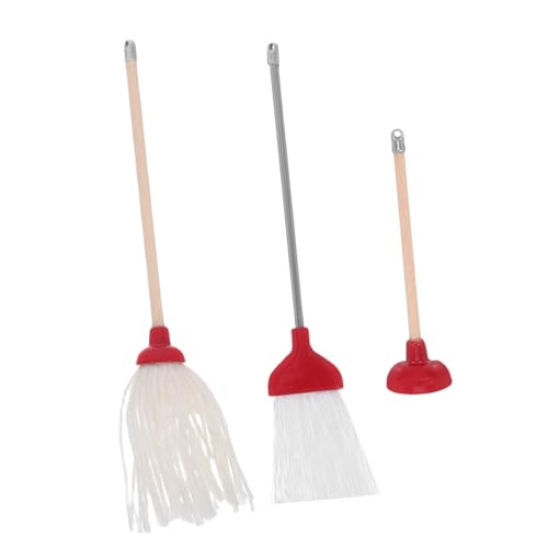 DRESSOOS 3 Stück Mini-Reinigungswerkzeug puppenhaus möbel Puppenhausartikel Zubehör Dollhouse -Lieferungen Puppenhauszubehör und Möbel Puppenhaus -Mopp und Besen Plastik rot DRESSOOS 3 Stück Mini-Reinigungswerkzeug puppenhaus möbel Puppenhausartikel Zubehör Dollhouse -Lieferungen Puppenhauszubehör und Möbel Puppenhaus -Mopp und Besen Plastik rot von DRESSOOS