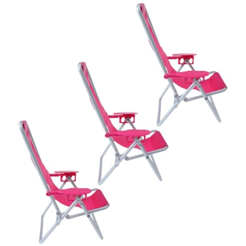DRESSOOS 3 Stück Mini Strandstuhl, Miniatur Klappstühle, Mini Ornament, Miniatur Stuhl, Miniatur Lounge Stuhl, Modell, Miniatur Strandstuhl, Klappbarer Miniatur Lounge Stuhl, Mini DRESSOOS 3 Stück Mini Strandstuhl, Miniatur Klappstühle, Mini Ornament, Miniatur Stuhl, Miniatur Lounge Stuhl, Modell, Miniatur Strandstuhl, Klappbarer Miniatur Lounge Stuhl, Mini von DRESSOOS
