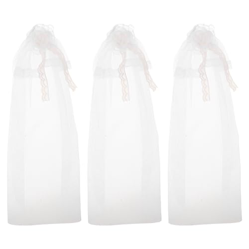 DRESSOOS 3 Stück Puppen-Hochzeitskopfbedeckungen: Puppenbrautschleier, Haarschmuck, Hochzeitsgazeschleier, Miniatur-Brautkleidung, Kopfbedeckung für Spielzeug-Requisiten DRESSOOS 3 Stück Puppen-Hochzeitskopfbedeckungen: Puppenbrautschleier, Haarschmuck, Hochzeitsgazeschleier, Miniatur-Brautkleidung, Kopfbedeckung für Spielzeug-Requisiten von DRESSOOS