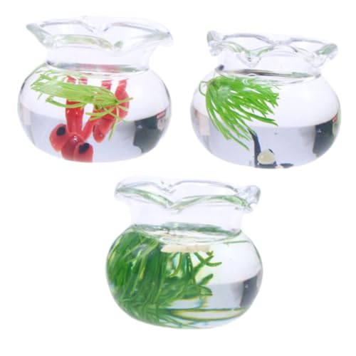 DRESSOOS 3 Stück Puppenhaus Mini Simulation Mikro Landschaft Glas Fischtank Miniatur Szene Home Modell Zubehör Mini Dekoration Miniatur Szene Fischtank Winziges Spielzeug DRESSOOS 3 Stück Puppenhaus Mini Simulation Mikro Landschaft Glas Fischtank Miniatur Szene Home Modell Zubehör Mini Dekoration Miniatur Szene Fischtank Winziges Spielzeug von DRESSOOS