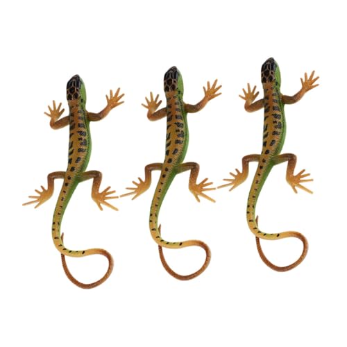 DRESSOOS 3 Stück Simulationstiermodell Künstliches Eidechsenornament Realistische Tierfiguren Realistische Eidechsenfigur Simulationseidechsendekoration Eidechsenmodell DRESSOOS 3 Stück Simulationstiermodell Künstliches Eidechsenornament Realistische Tierfiguren Realistische Eidechsenfigur Simulationseidechsendekoration Eidechsenmodell von DRESSOOS