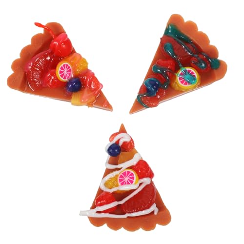 DRESSOOS 3 Stück Simulierter Pizza Modellanhänger Mit Fruchtmarmelade, Miniatur Dreieckspizza, DIY Dreieckspizza Anhänger, Mini Pizzastück Ornament, Winziges Pizzastück, Puppenhaus DRESSOOS 3 Stück Simulierter Pizza Modellanhänger Mit Fruchtmarmelade, Miniatur Dreieckspizza, DIY Dreieckspizza Anhänger, Mini Pizzastück Ornament, Winziges Pizzastück, Puppenhaus von DRESSOOS