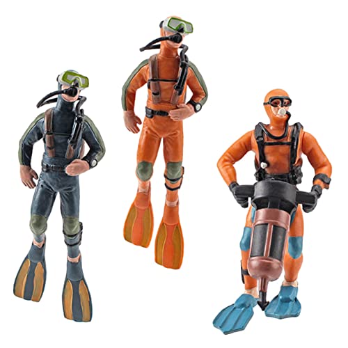 DRESSOOS 3 Stück Taucher Figuren für Aquarien Lebensechte Schwimmende Taucher Dekoration Aquarium Ornament für Fischliebhaber für Fischtanks und Aquarien DRESSOOS 3 Stück Taucher Figuren für Aquarien Lebensechte Schwimmende Taucher Dekoration Aquarium Ornament für Fischliebhaber für Fischtanks und Aquarien von DRESSOOS