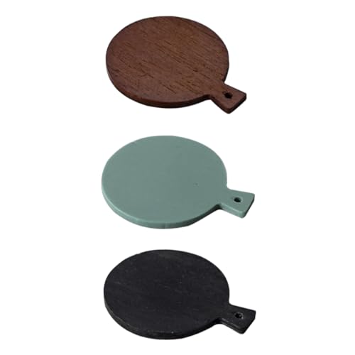 DRESSOOS 3 Stücke Mini Servierplatte Modell Schmückung Kind Spiel Spielzeug Zarte Foto Prop von DRESSOOS