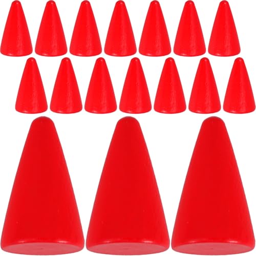 DRESSOOS 30 Stück Schachfiguren Schachzubehör Schachbrett Schach Tischspiel Komponente Spielfiguren Schach Für Brettspiel Tischmarker Spielbedarf Spielzubehör Brettzubehör Holzschach von DRESSOOS