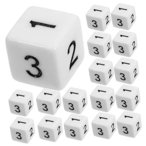 DRESSOOS 30 Stück Zahlenwürfel Große Acrylwürfel Tragbare 6 Seitige Spielwürfel Requisitenwürfel Für Spielwürfel Für Glücksspiel Partygeschenk Farbige Brettspiel Tool Partyspielwürfel von DRESSOOS