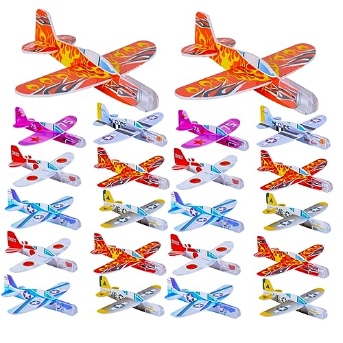 DRESSOOS 32 Stück Flugzeug Partygeschenke, Flugspielzeug Für Kinder, Schaumstoffflugzeug, Pädagogisches Spielzeug, Spielzeugflugzeug, Segelflugzeuge, Spielzeugflugzeug, Partydekorationen, DRESSOOS 32 Stück Flugzeug Partygeschenke, Flugspielzeug Für Kinder, Schaumstoffflugzeug, Pädagogisches Spielzeug, Spielzeugflugzeug, Segelflugzeuge, Spielzeugflugzeug, Partydekorationen, von DRESSOOS