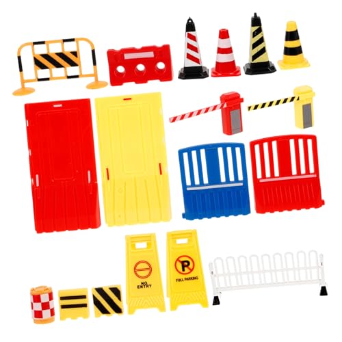 DRESSOOS 32 Stück Simulierte Verkehrsbarrikaden, Mini Verkehrsschilder, Straßensperrenmodell, Mini Simulationsmodell, Simulation Von Verkehrsschildern, Miniatur Verkehrsschild, Winziges DRESSOOS 32 Stück Simulierte Verkehrsbarrikaden, Mini Verkehrsschilder, Straßensperrenmodell, Mini Simulationsmodell, Simulation Von Verkehrsschildern, Miniatur Verkehrsschild, Winziges von DRESSOOS
