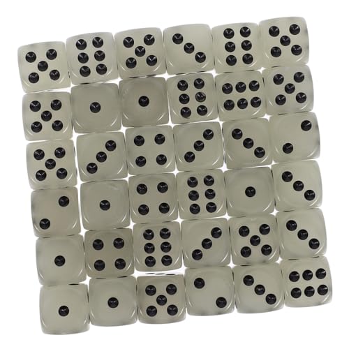 DRESSOOS 36 Stück Leuchtende, Tischspielwürfel, Sechsseitige, Partyzubehör, Für Kartenspiele, Partyspiel Requisiten, Im Dunkeln Leuchtende Partywürfel, Leuchtende, Acrylwürfel DRESSOOS 36 Stück Leuchtende, Tischspielwürfel, Sechsseitige, Partyzubehör, Für Kartenspiele, Partyspiel Requisiten, Im Dunkeln Leuchtende Partywürfel, Leuchtende, Acrylwürfel von DRESSOOS