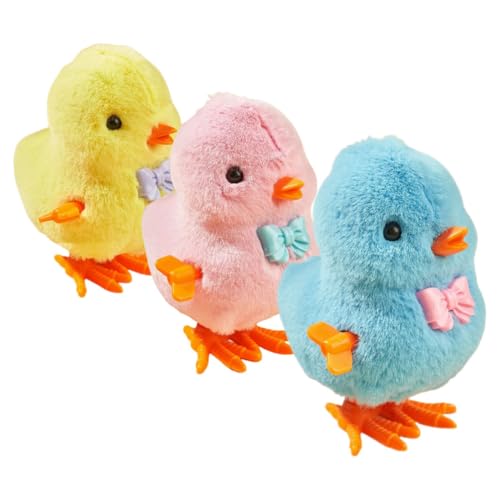 DRESSOOS 3St Küken interaktives Sammlerstück Cartoon Koordinationsspielzeug Babyspielzeug Hühnchenspielzeug zum Aufziehen Plüsch DRESSOOS 3St Küken interaktives Sammlerstück Cartoon Koordinationsspielzeug Babyspielzeug Hühnchenspielzeug zum Aufziehen Plüsch von DRESSOOS