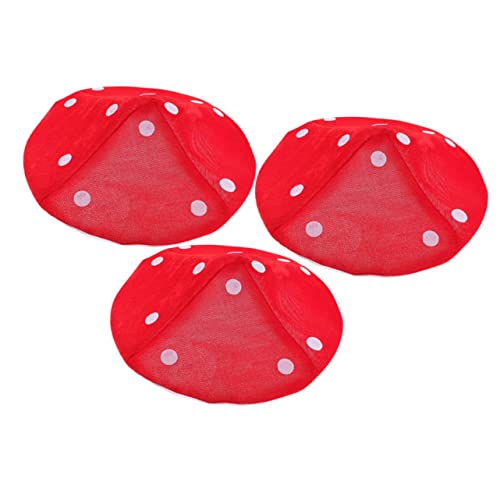 DRESSOOS 3St Pilzhut Kröte Hut Kostüm Krabbenhut Pilze-Beckenhut Hüte kinderkostüme igelkostümkinder costume partyhütchen festival cap Pilz-Party- Hut für Cosplay Stoff rot DRESSOOS 3St Pilzhut Kröte Hut Kostüm Krabbenhut Pilze-Beckenhut Hüte kinderkostüme igelkostümkinder costume partyhütchen festival cap Pilz-Party- Hut für Cosplay Stoff rot von DRESSOOS