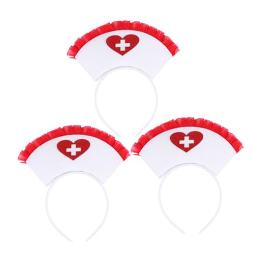 DRESSOOS 3pcs Halloween Stirnband Rot Spitze Haar Band Für Cosplay Party Selfie Requisiten von DRESSOOS