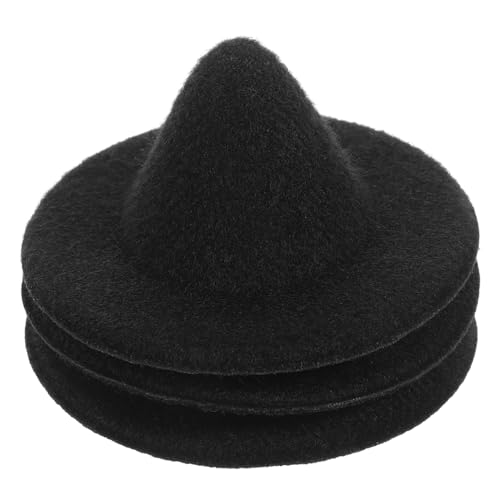 DRESSOOS Miniatur-hexenhut 3er-Pack Schwarz Für Halloween Karneval Puppenhaus-zubehör DRESSOOS Miniatur-hexenhut 3er-Pack Schwarz Für Halloween Karneval Puppenhaus-zubehör von DRESSOOS