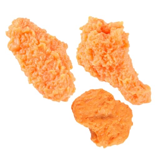 DRESSOOS 3st Simulierte Hühnerflügel Hühnerkeule Künstlich Gebratener Hähnchenflügel Künstliche Hühnerflügel Hühnerflügel-stütze Imitiertes Gebratenes Hähnchen Food-Modell PVC Orange DRESSOOS 3st Simulierte Hühnerflügel Hühnerkeule Künstlich Gebratener Hähnchenflügel Künstliche Hühnerflügel Hühnerflügel-stütze Imitiertes Gebratenes Hähnchen Food-Modell PVC Orange von DRESSOOS