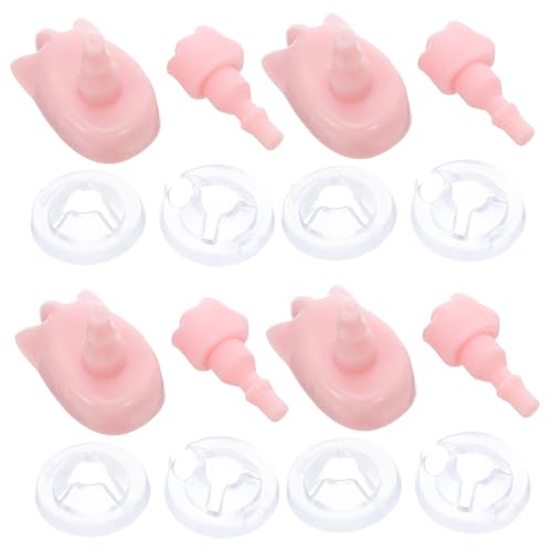 DRESSOOS 4 Sets Miniatur Puppenhände Und Füße Basteln Kunststoff Mini Actionfiguren Körperteile Für Puppenherstellung DIY Basteln Ankleiden Ersatzteile von DRESSOOS